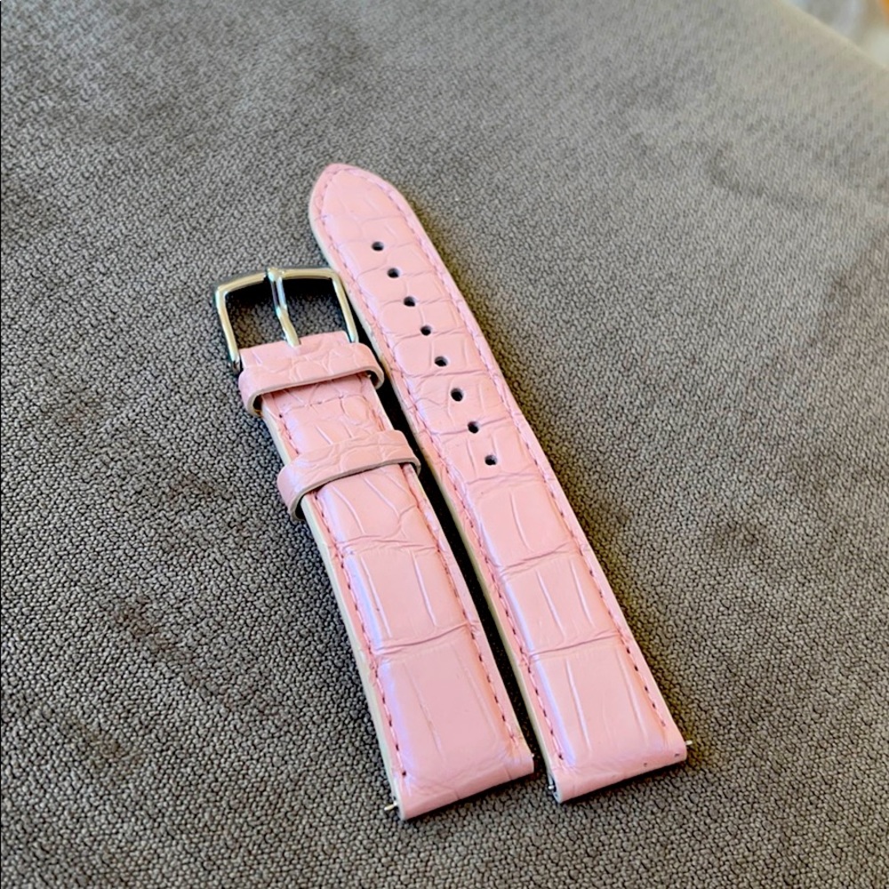 Lightly Pink 18mm Alligator 🐊 Michele Watch Strap